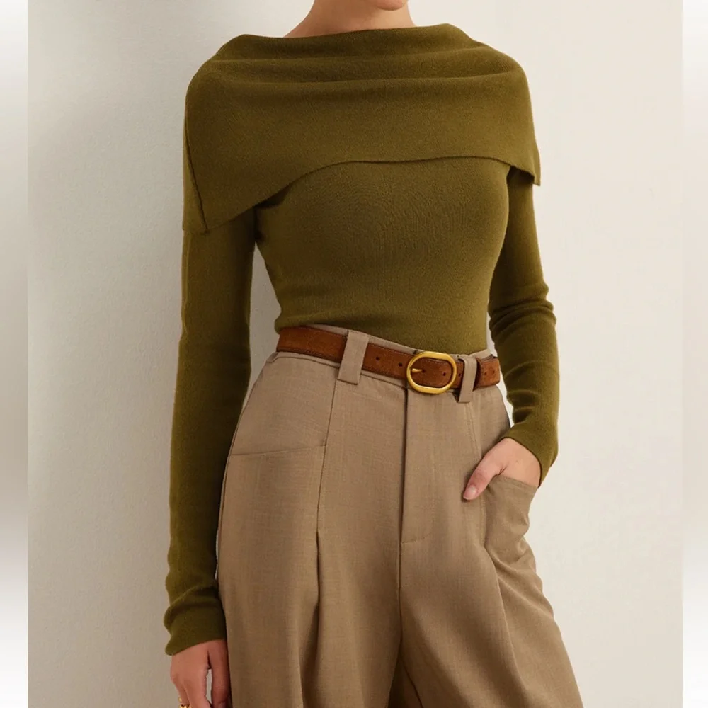 Commense Wool-Blend Skinny Sweater - Picture 7 of 11